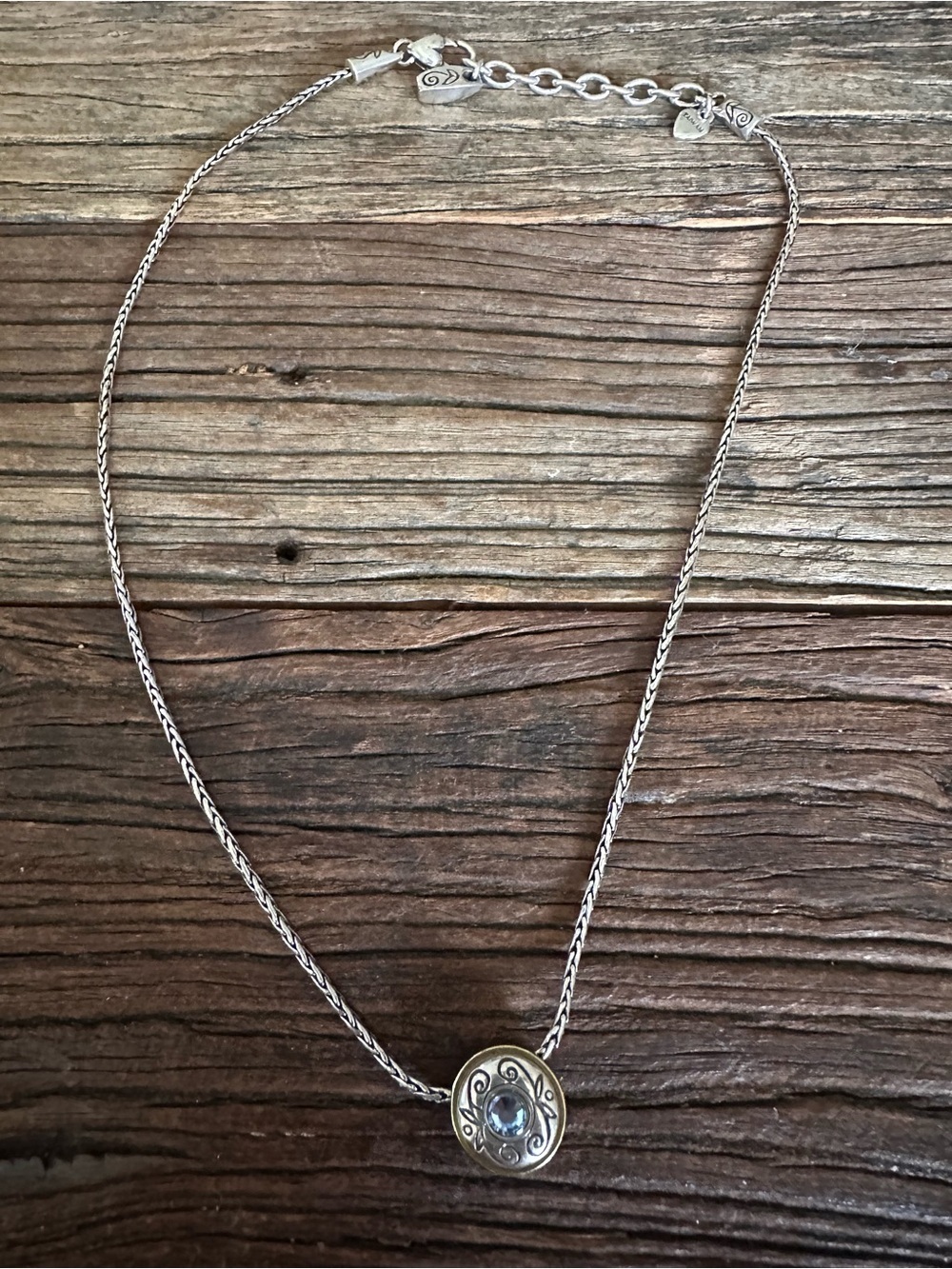 Brighton 💙 Celestial Blue Swarvorski Crystal Pendant Necklace - Retired - Picture 1 of 6